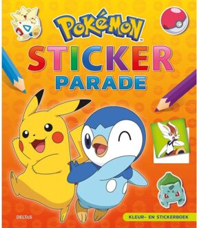 Pokemon Sticker Parade - Kleurboek - 20 Pagina's