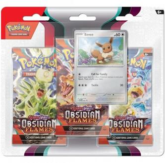 Pokémon TCG Scarlet & Violet Obsidian Flames 3 Booster Blister Pak