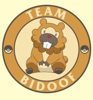 Pokémon Team Bidoof Unisex T-Shirt - Cream - L Wit