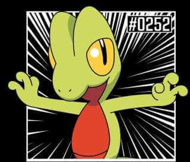 Pokemon Treecko Men's T-Shirt - Black - 3XL Zwart