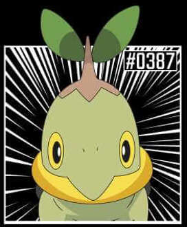 Pokemon Turtwig Men's T-Shirt - Black - L Zwart