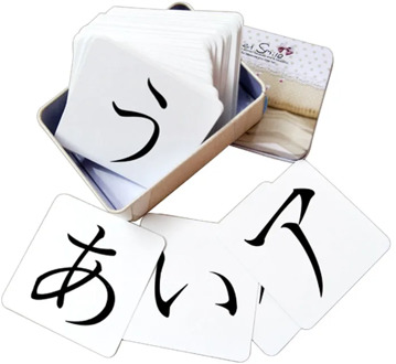 Poker Iron box Japanese Kana New Product Custom DIY Character Picture Free literacy Card Early Childhood Education Enlightenment