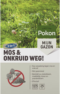Pokon Mos en Onkruid Weg 1,375kg voor 25m2 - 724092