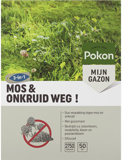 Pokon Mos en Onkruid Weg 2,75kg voor 50m2 - 724093