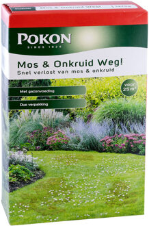 Pokon Mos en Onkruid Weg! 25m2 (3-in-1)