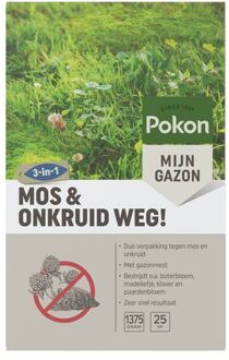 Pokon Mos en Onkruid Weg! 25m2 (3-in-1)