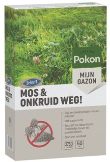 Pokon Mos en Onkruid Weg! 50m2 (3-in-1)