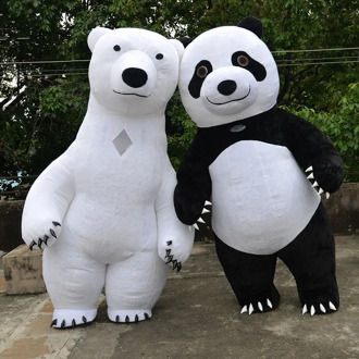 Polar Bear Panda Inflatable Mascot Costume Party Dress Outfits Advertising Promotion Carnival Halloween Xmas Easter Adults