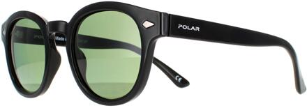 Polar Round unisex zwart groen gepolariseerde oliver