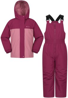 Polar Zone bedrukte jas & salopetteset voor kinderen/Kinderen (Roze) - 11-12J / 146-152cm