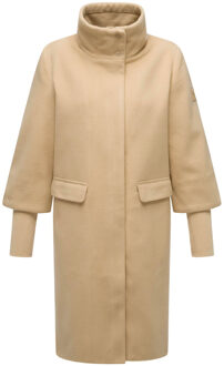 Polarblüte dames overgangsmantel met hoge kraag - maat XS Beige