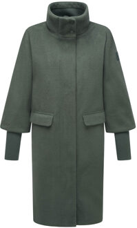 Polarblüte dames overgangsmantel met hoge kraag - maat XS Groen