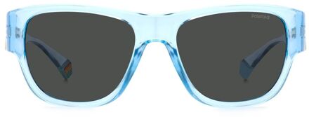 Polaroid Blauw Polycarbonaat Zonnebril - maat