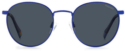 Polaroid Blauw RVS Zonnebril - One Size