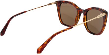 Polaroid Bruine Plastic Zonnebril - maat