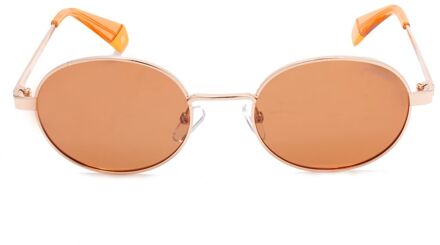 Polaroid Gouden Metalen Zonnebril - One Size