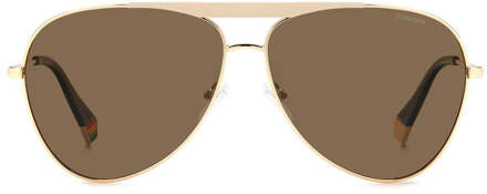 Polaroid Gouden RVS Zonnebril