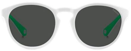 Polaroid Kinder Ronde Stijl Zonnebril Pld 7050s Wit