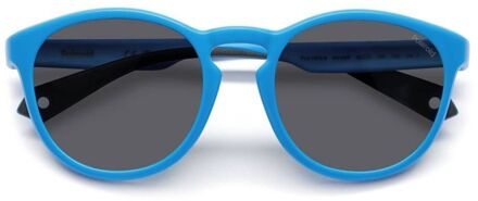 Polaroid Kinderronde Zonnebril Pld 7050s Hemelsblauw - One Size