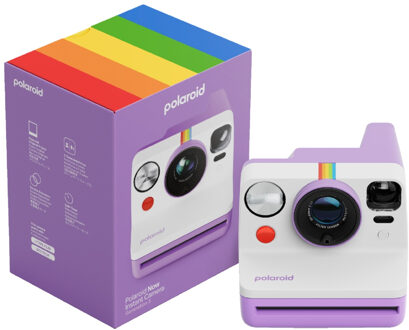 Polaroid Now Generation 3 Purple + Color Film Bundle (8 Photos)