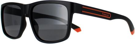 Polaroid PLD 2149/S 8LZ M9 zwart oranje grijs gepolariseerde zonnebril