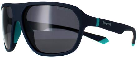 Polaroid PLD 2152/S FLL C3 mat blauw blauw gepolariseerde zonnebril