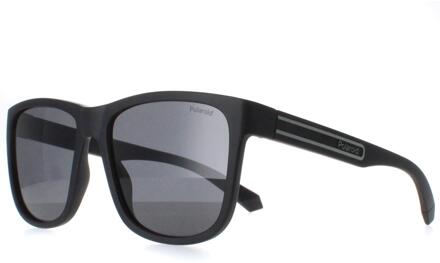 Polaroid PLD 2155/S 003 M9 mat zwart grijs gepolariseerde zonnebril