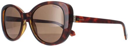 Polaroid PLD 4154/S/X 086 SP havana brons gepolariseerde zonnebril Bruin - One Size