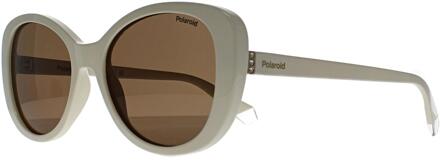 Polaroid PLD 4154/S/X VK6 SP wit bruin gepolariseerde zonnebril - maat