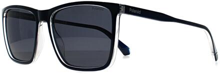 Polaroid PLD 4180/S OXZ C3 blauw kristal blauw gepolariseerde zonnebril - One Size