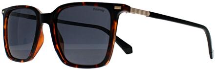 Polaroid PLD 4183/S/X 086 C3 havana blauw gepolariseerde zonnebril Bruin