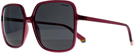 Polaroid PLD 6128/S MU1 M9 fuchsia roze grijs gepolariseerde zonnebril - One Size