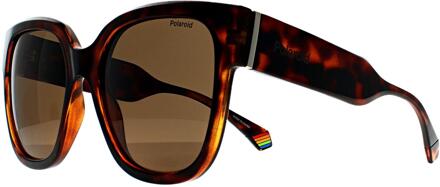 Polaroid PLD 6167/S 086 SP havana brons gepolariseerde zonnebril Bruin - One Size