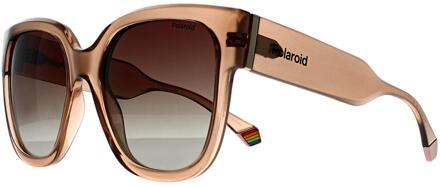 Polaroid PLD 6167/S 10A LA beige bruin gradiënt gepolariseerde zonnebril