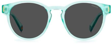 Polaroid Pld 6175s Ronde Zonnebril Mintgroen Turquoise