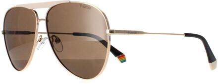 Polaroid PLD 6200/S/X Y3R SP goud ivoor brons gepolariseerde zonnebril - One Size