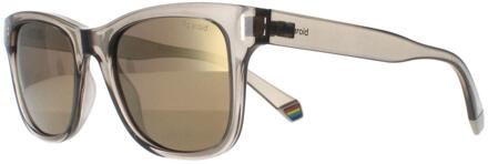 Polaroid PLD 6206/S 10A LM beige grijs goud spiegel gepolariseerde zonnebril - One Size