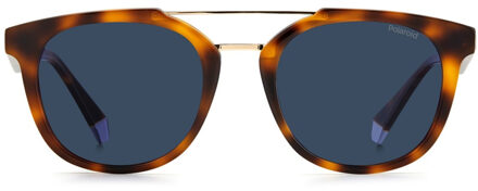 Polaroid PLD2113SX Ronde acetaat zonnebril voor heren Bruin