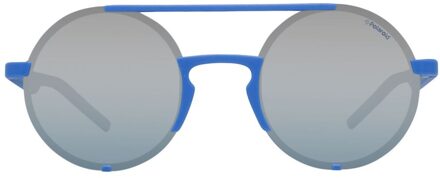 Polaroid Pld6016s Ronde Zonnebril Middelblauw - One Size