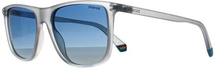Polaroid Rechthoek Heren Kristalblauw Gradiënt Gepolariseerd PLD 6232/S - One Size