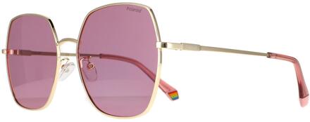 Polaroid ronde dames goud roze gepolariseerde PLD 6178/g/s - maat