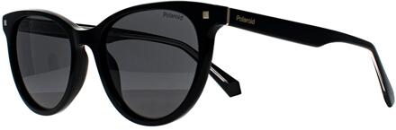 Polaroid Ronde Dames Zwart Grijs Gepolariseerd PLD 4111/S/X - One Size