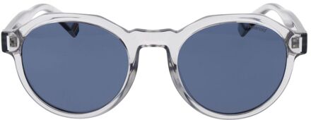 Polaroid Ronde Zonnebril Duidelijk Frame UV Bescherming Grijs