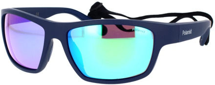 Polaroid Sportieve zonnebril met elastische band Polaroid , Blue , Unisex - 60 MM