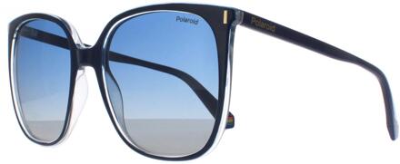 Polaroid Square Dames Blauwe Blauwe Gradiënt Gepolariseerd PLD 6218/S - maat