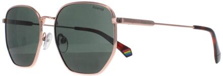 Polaroid Square Unisex Goud Koper Groen Gepolariseerd PLD 6214/S/X