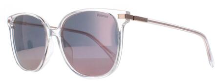 Polaroid Square Womens Gold Copper Rose Gold Mirror Polarized PLD 4170/G/S/X Goud - One Size