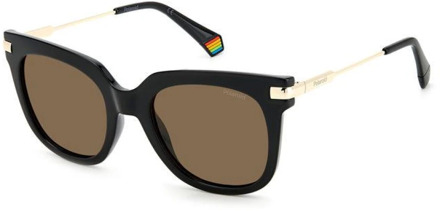 Polaroid Stijlvolle zonnebril voor vrouwelijke fashionista's Polaroid , Black , Dames - 51 MM
