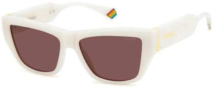 Polaroid Stijlvolle zonnebrillen voor vrouwen Polaroid , White , Dames - 55 MM