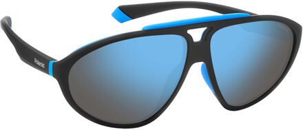 Polaroid Unisex Zonnebril 62/17/140 mm Gom Zwart - One Size